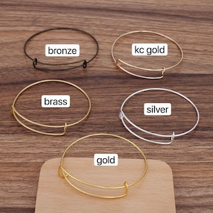 Bulk 20 pcs Bracelet Bangle connector chain Blanks brass base