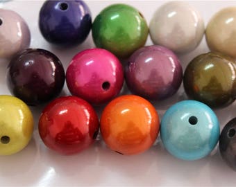 acrylic magic 3D miracle beads round multicolor 20mm