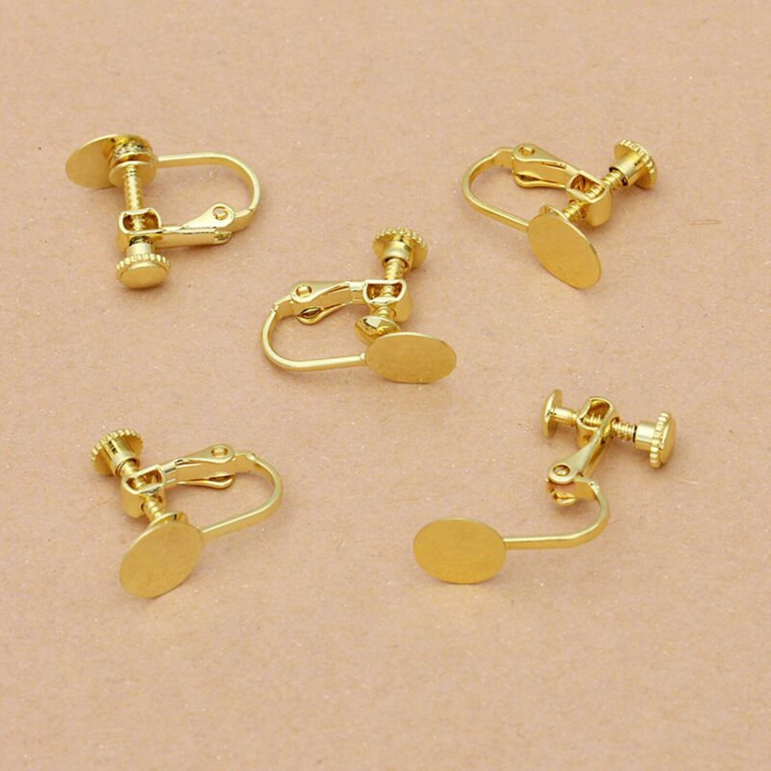 Bulk 20 Pcs Bezel Lever Back Earring Clip Screw Backs Non Etsy