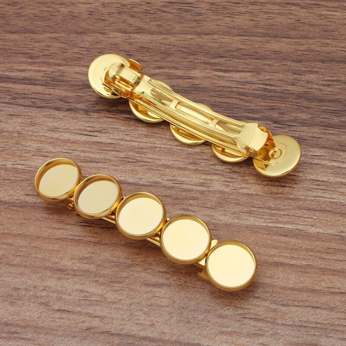 Bulk 10pcs Hair Clips with 12mm Cabochon Setting Blank Bezels Etsy