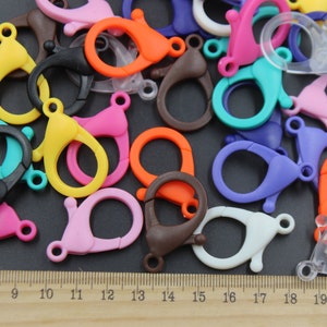 acrylic plastic  lobster clasps jewelry making  color option