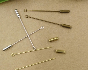 50pcs Brackets Pin Pin Rod Eye Metal Brass