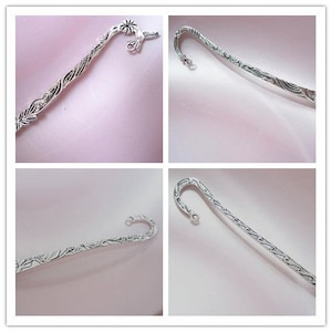 pendants charms book-mark  antique silver