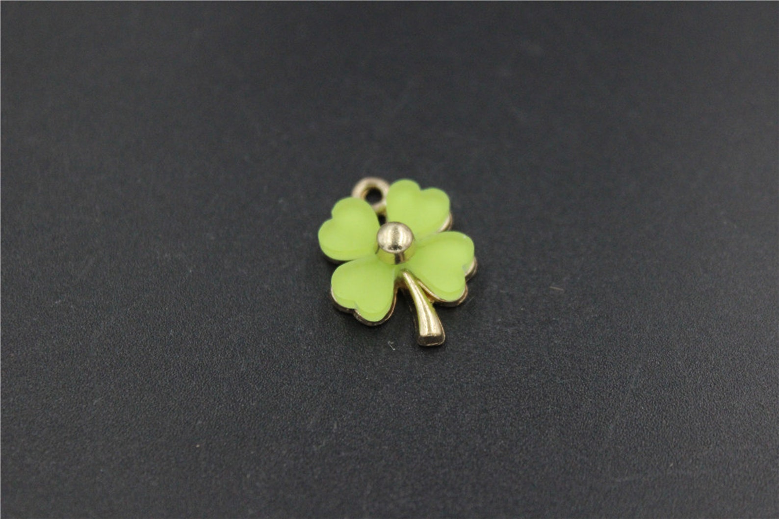 10 Pcs Pendant Charm Four Leaf Clover Metal and Resin - Etsy UK
