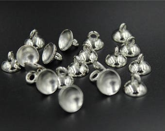 100 pcs Caps For Glass Globe Vials,Glass Globe Bottles,glass ball pendant,Hat Cover