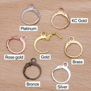 Bulk 100 pcs Earwires, Leverback Earwires Earring Hooks Earring hoops