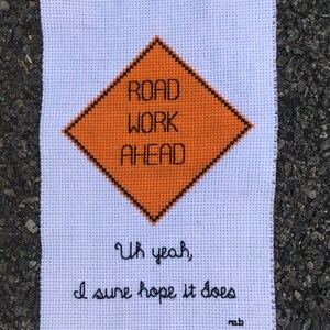 PDF Pattern - Road Work Ahead