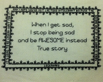 PDF Pattern - HIMYM Inspired Blackwork