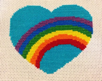 PDF Pattern - Rainbow Heart