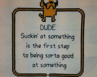 PDF Pattern - Jake the Dog Quote
