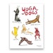Yoga Dogs Art Print, Gift for Yogi, Yoga Lover and Dog Lover Art, Pet Wall Decor