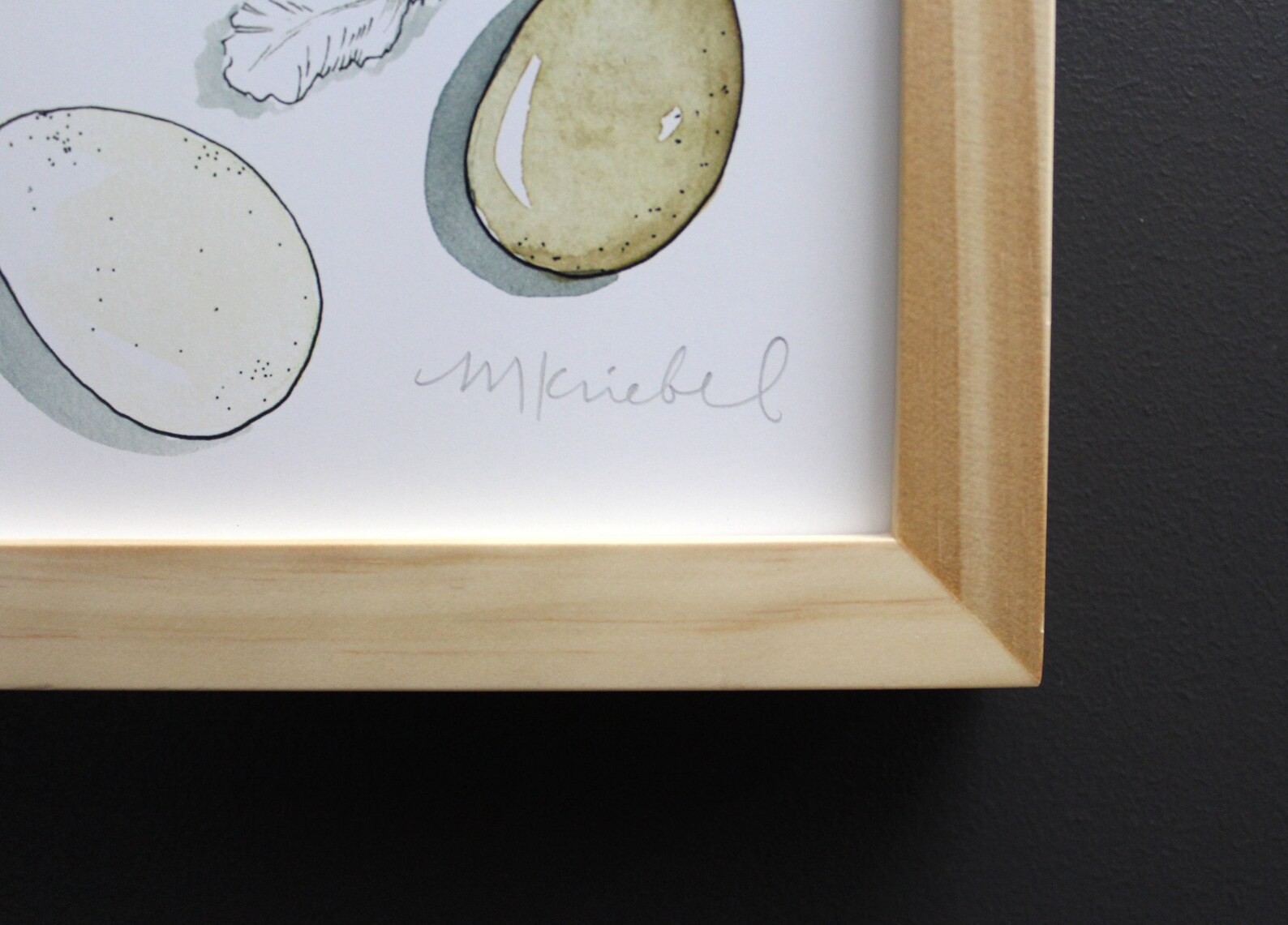 Natural Wood 9x12 Frame to Hang Watercolor Art Prints Etsy