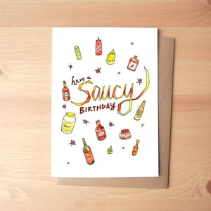 Tenha um cartão de aniversário + envelope atrevido
