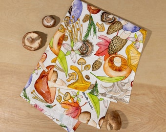 Mushroom Forest 100% Cotton Kitchen Towel