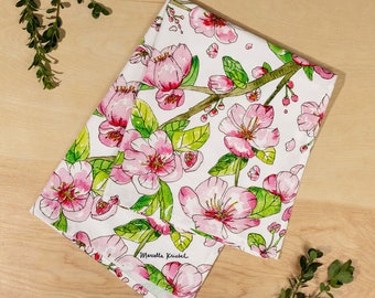 Asciugamano da cucina in cotone 100% fiori di ciliegio