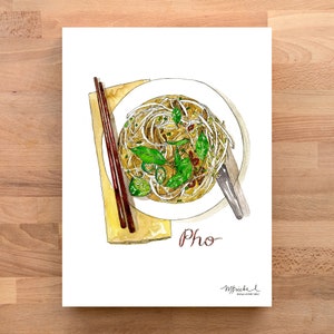 Pho / Illustrated Watercolor Art Print