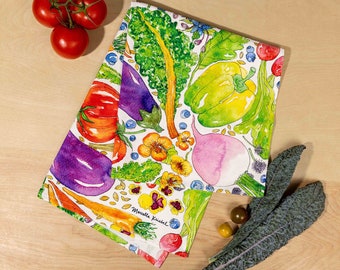 Asciugamano da cucina Veggie Bounty 100% cotone