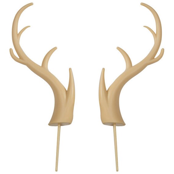 Antler Deer Elk Cake Topper Birthday Cupcake Baking Decor Etsy