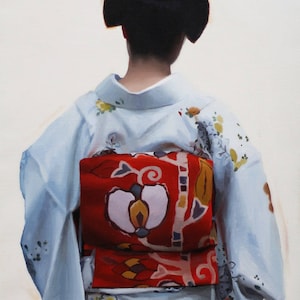 Hajimari - signed 8&quot; x 10&quot; signed print  - japanese geisha art asian maiko oriental artwork