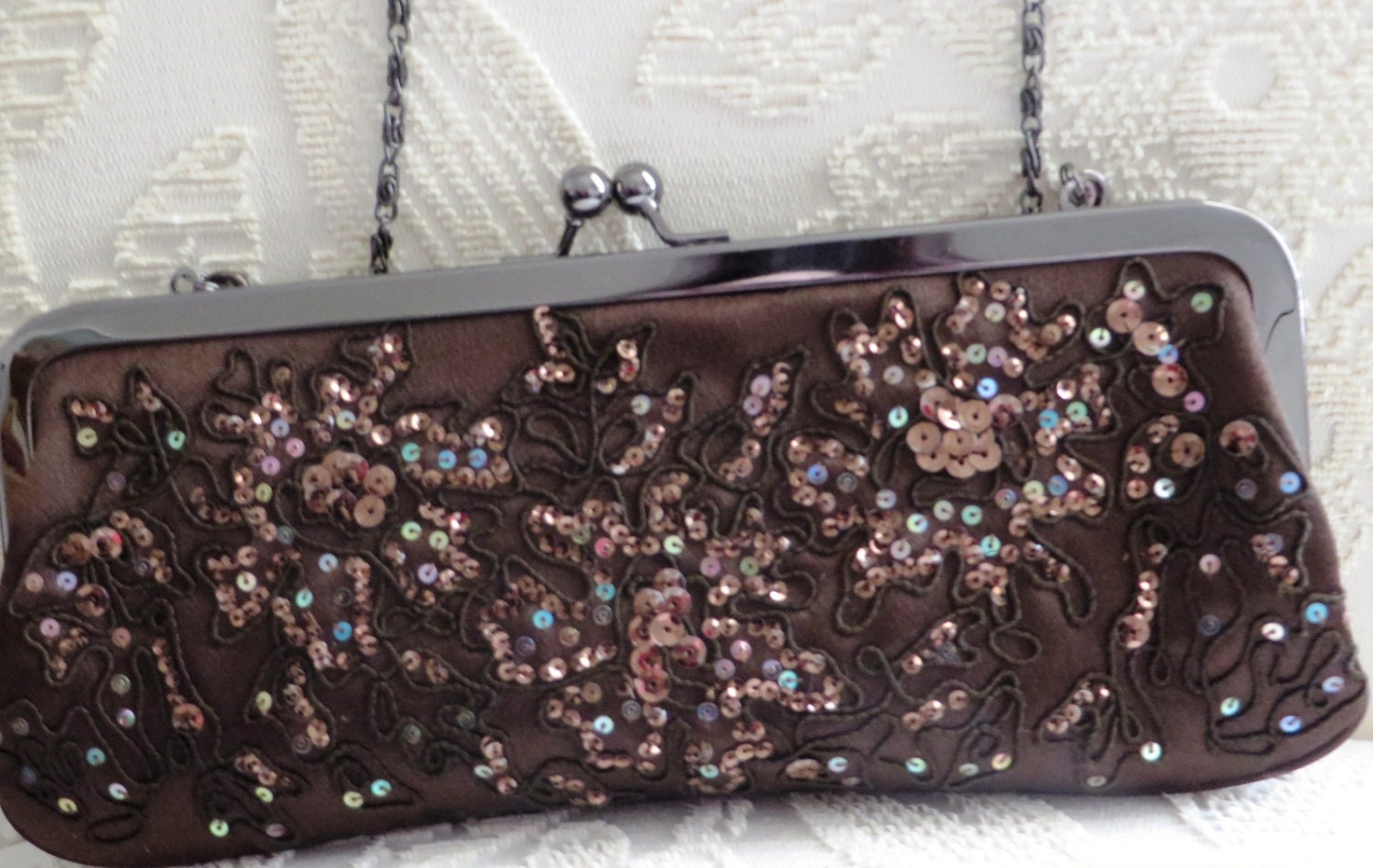 Pochette Sac à Main à Clapet Carlo Fellini - Occasion En Bon état, Pour Femme