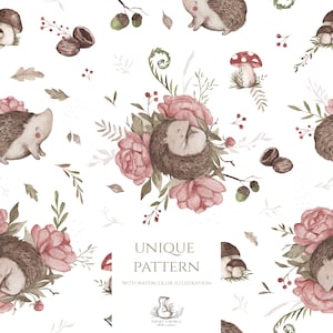 Hedgehog Hide Fabric Pattern Seamless Fabric Design