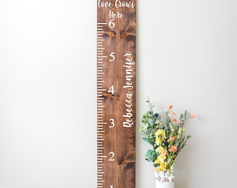Wooden Height Chart Nz