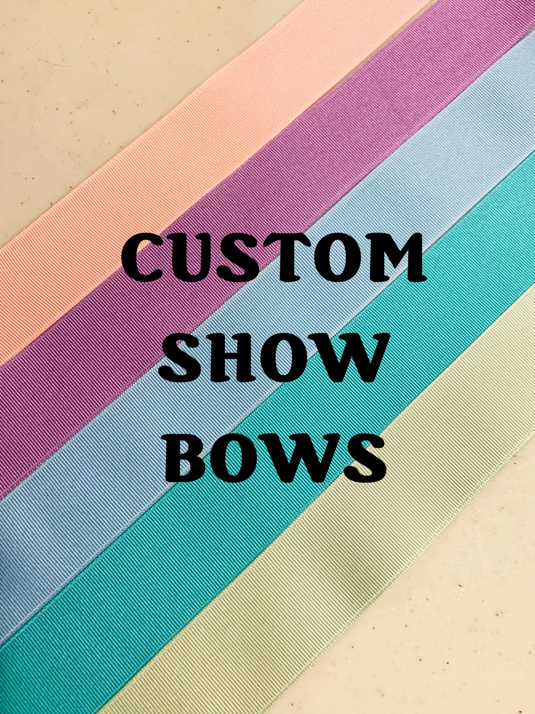 Custom Horse Show Bows Equestrian Hair Bows Handmade Etsy