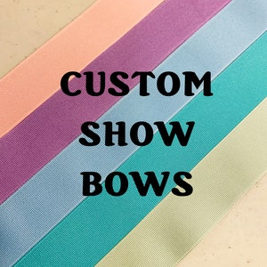 Custom Horse Show Bows, Equestrian Hair Bows, Handmade