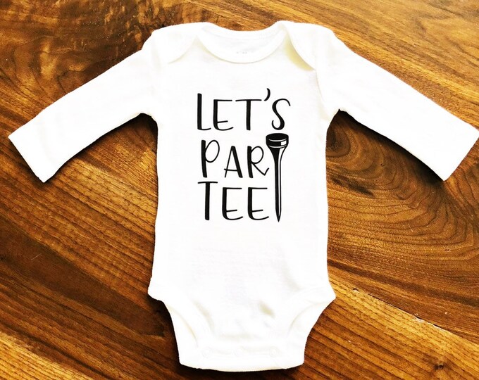 Golf Baby Shirt Baby Golf Onesies® Let's Partee party Etsy