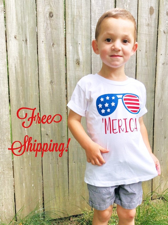MERICA Shirt 'merica Onesies® Fourth of July Toddler | Etsy