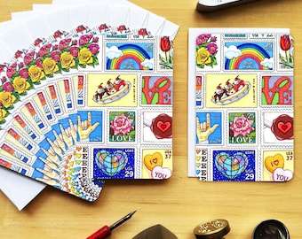 Sending Love Mini Notes.