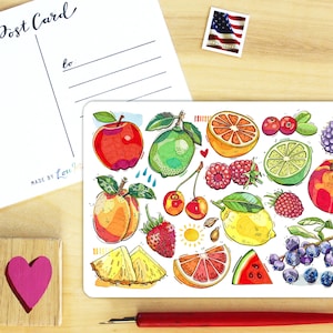 Fruits Postcard.