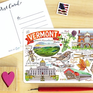 Carte postale du Vermont.