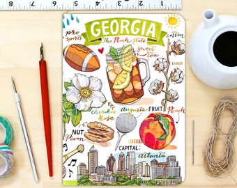 Georgia notebook, The Peach State.