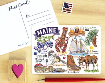 Maine State Postcard.