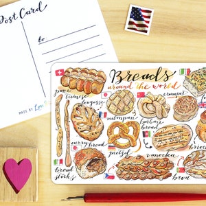 Breads Postcard.