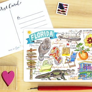 Florida State Postkarte.