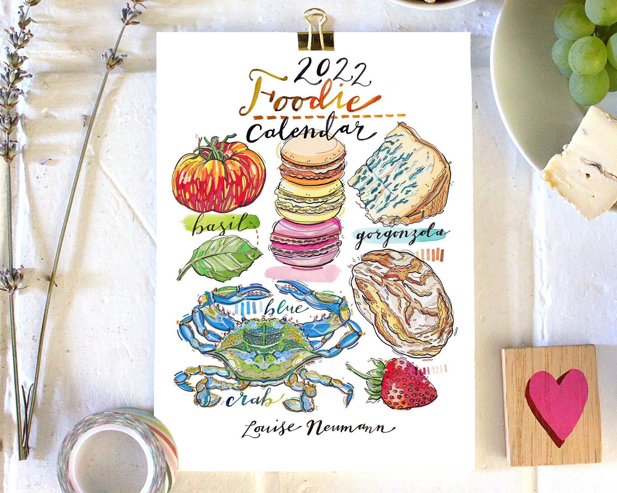 2022 Foodie Calendar. Food And Drink. 5X7 Inches. | Etsy