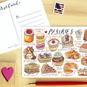 Pastries Postcard.