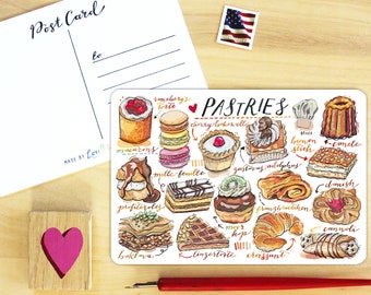 Pastries Postcard.