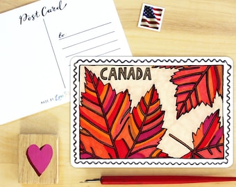 Canada Postage Stamp Postcard.