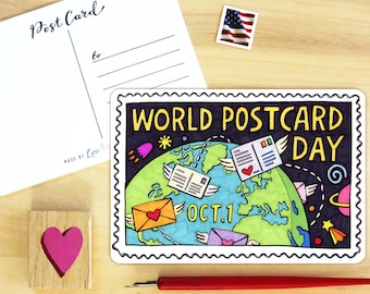 World Postcard Day Postcard.