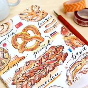 Breads Notebook, Blank Journal, Grocery List, Breads of the World - Etsy