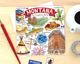 Montana Card. Single or Pack of 4.