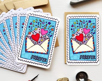 Forever Blue Happy Mail Mini-Notes.