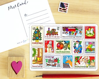 Holiday Mail postcard.