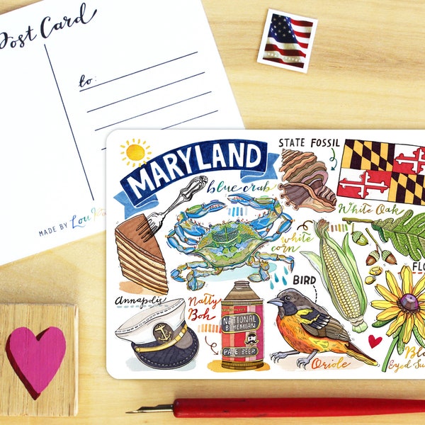 Maryland State Postcard.