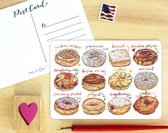 Donuts Postcard.