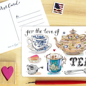 Tea Time Postcard.