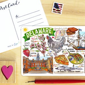 Delaware Postkarte.